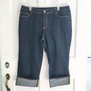 Like New LIZ CLAIBORNE Jackie Crop Jeans SZ 16